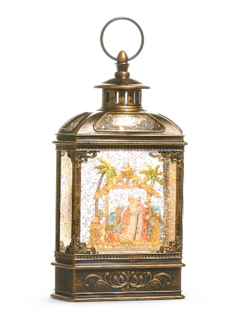 Nativity Lighted Water Lantern