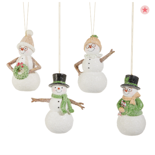 Woodland Snowman Ornament