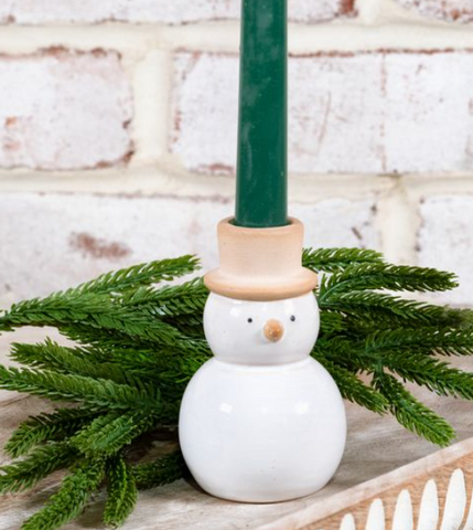 SNOWMAN TAPER HOLDER
