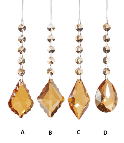 Amber Jewel Ornaments