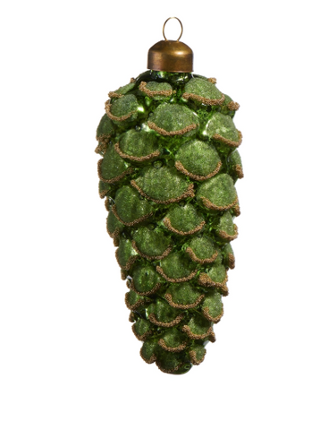 Green Pinecone Ornament