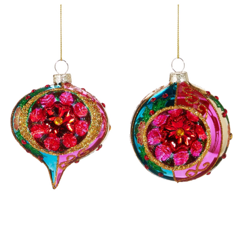 Blue and Purple Witch Eye Ornament