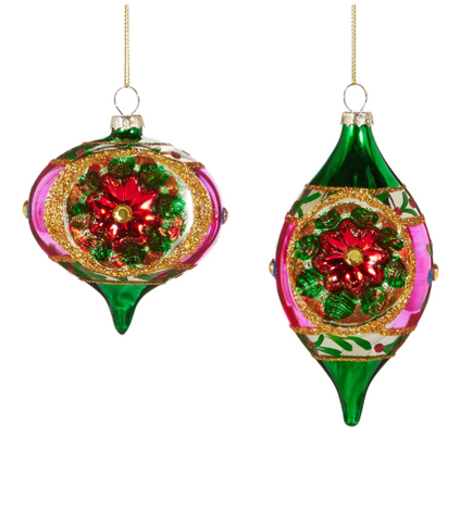 Purple and Green Witch Eye Ornament