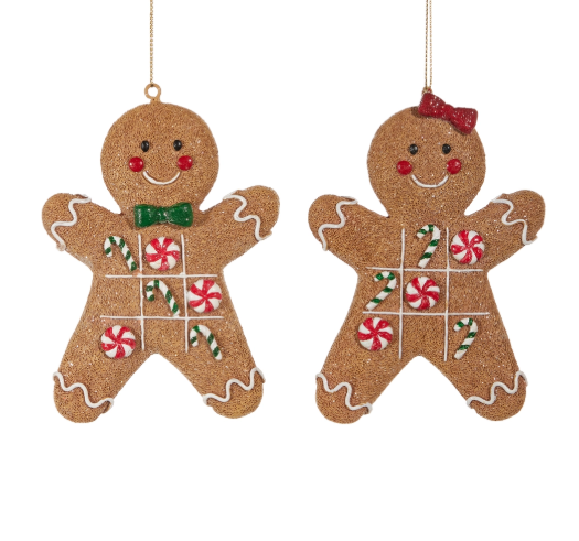Gingerbread Tic Tac Toe Ornament