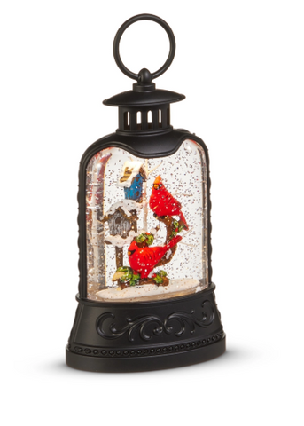 Cardinal and Birdhouse Lighted