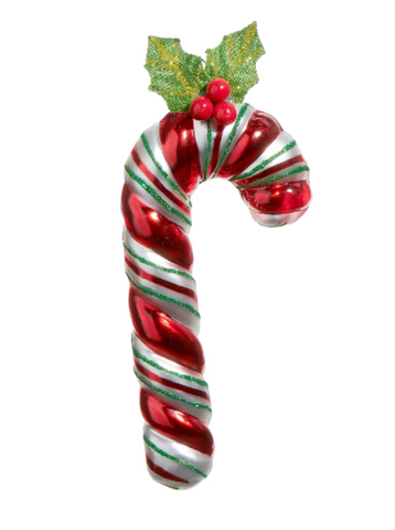 Striped Candy Cane Ornament