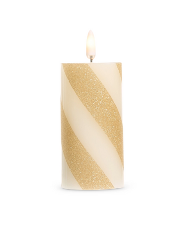 Gold Stripe Candle (multiple sizes)