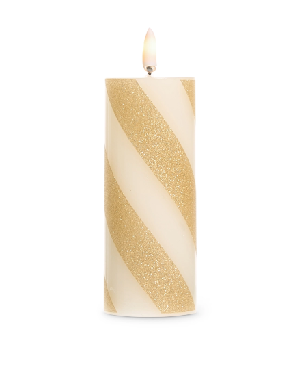 Gold Stripe Candle (multiple sizes)