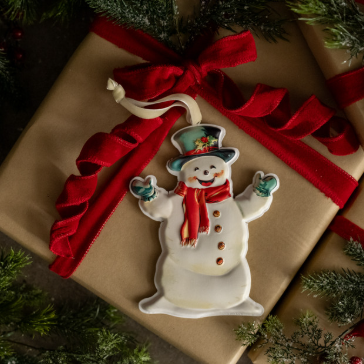 JOLLY SNOWMAN ORNAMENT