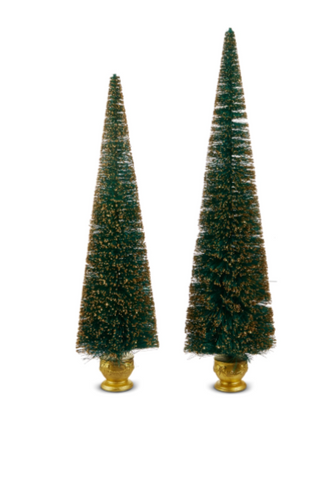 Teal and Gold Bottle Brush Tree