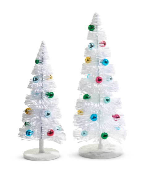 Bottle Brush Tree Multicolor Ornaments