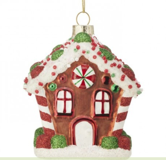 HOLIDAY SWEETS GBREAD HOUSE ORNAMENT