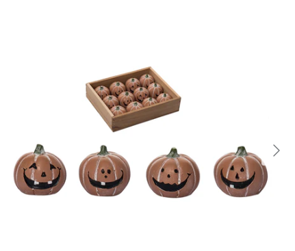 Mini Faux-Terracotta Jack-O-Lantern