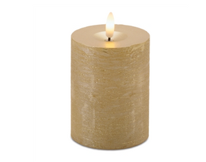 FIA Wick Candle  Wax/Plastic - Gold (3 sizes)