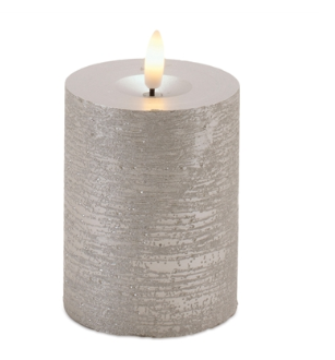 FIA Wick Candle  Wax/Plastic - Silver (3 sizes)