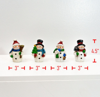 Poly Christmas Snowmen