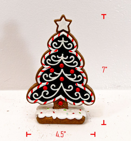 Poly Gingerbread Cookie Tree