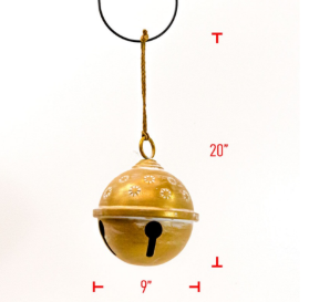 Gold Metal Christmas Bell