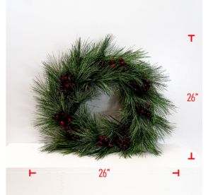 Christmas Wreath w/ Berries