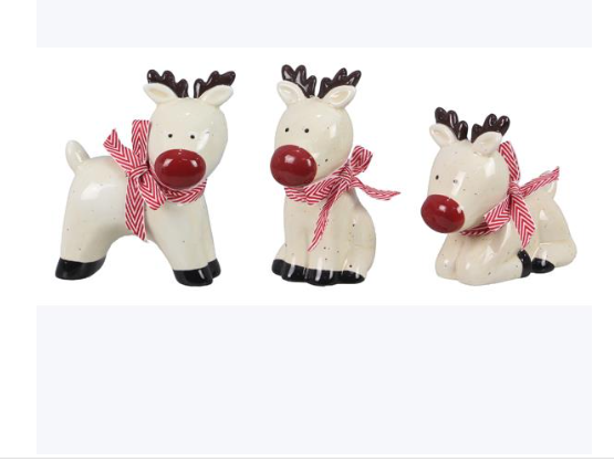Traditional Christmas Reindeer Figurine