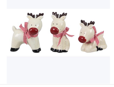 Traditional Christmas Reindeer Figurine