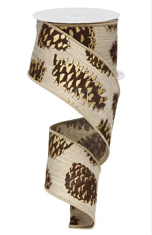 PINE CONE W/GLITTER TIPS