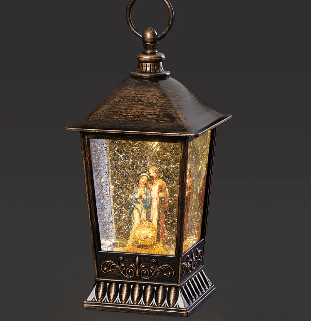 LIGHTED SWIRL LANTERN