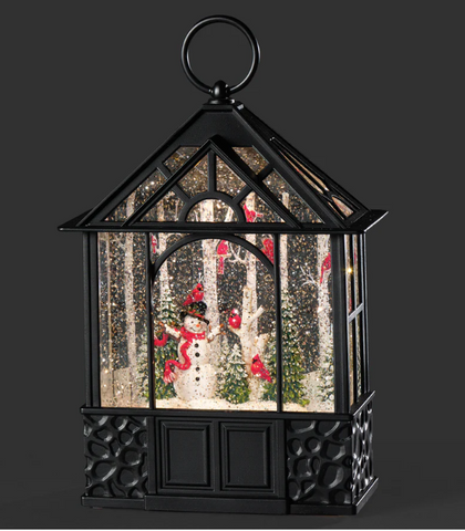Lighted Swirl Black Gazebo