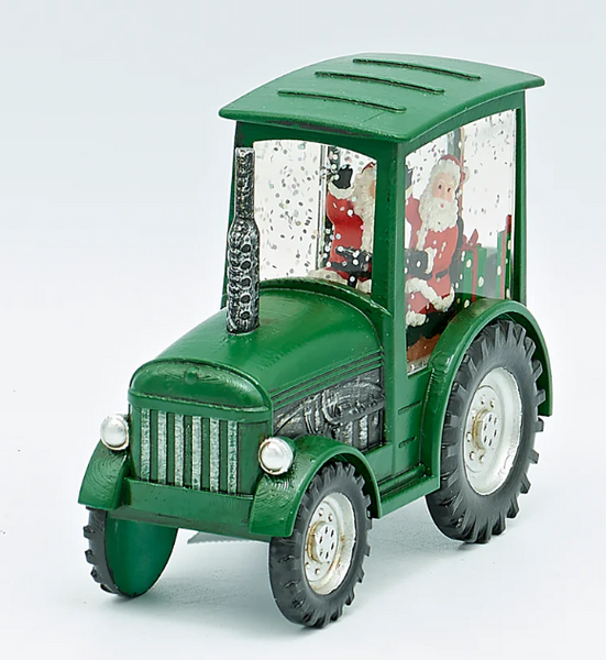 Lighted Tractor/w Santa