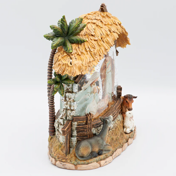 Lighted Swirl Holy Family