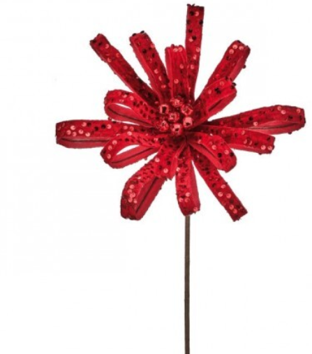 SEQUIN LOOP FLOWER STEM