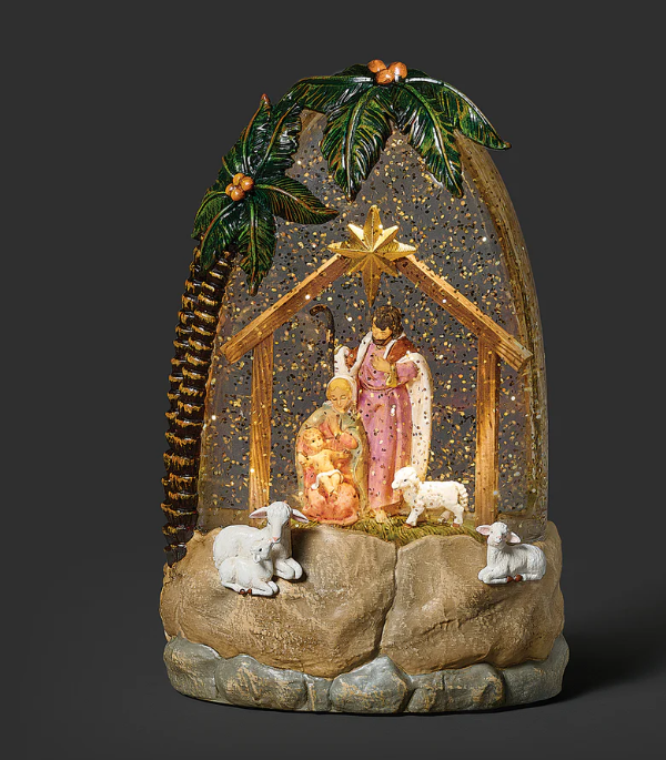 Fontanini Lighted Shimmer Nativity Stable