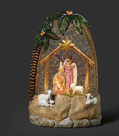 Fontanini Lighted Shimmer Nativity Stable
