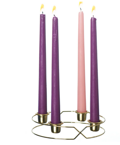 Metal Advent Wreath with Candles