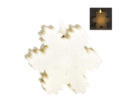 Gold Snowflake Shape LED Candle