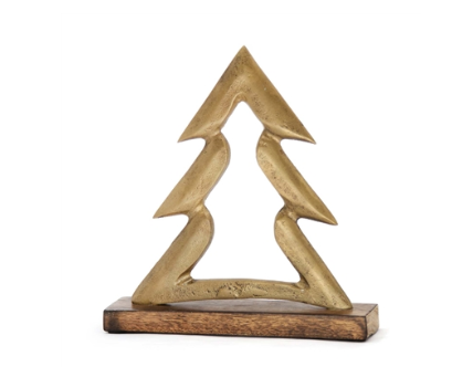 Antique Brass Tree on Stand