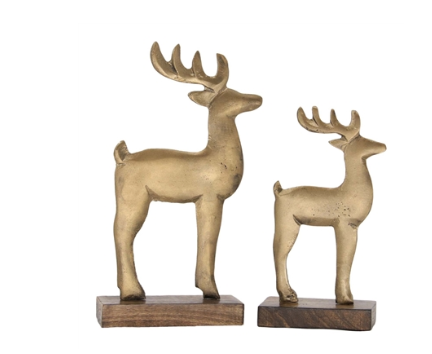 Metal Reindeer on Stand (2 sizes)