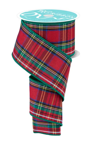 WOVEN PLAID/FUSED BACK 2.5" (2 colors variations)