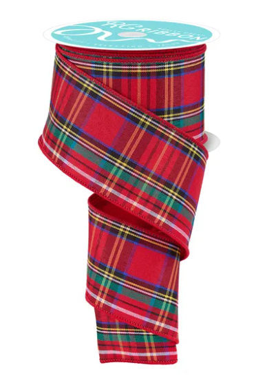 WOVEN PLAID/FUSED BACK 2.5" (2 colors variations)