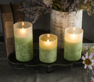 Frosted Candle - 3D Flame