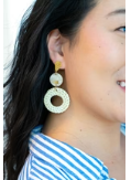 Lana Earrings - Light Rattan