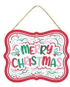 EMBOSSED RETRO CHRISTMAS SIGN