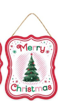 EMBOSSED RETRO CHRISTMAS SIGN