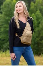 Leah Vegan Leather Sling Bag