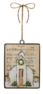 Music Sheet Church Disc Ornament