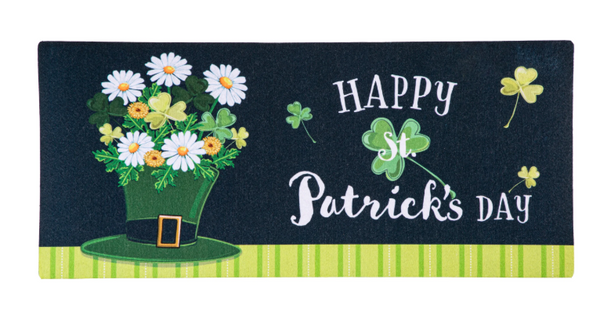 Happy St. Patrick's Day Floral Flag