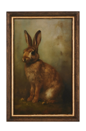 Vintage Rabbit Framed Wall Art