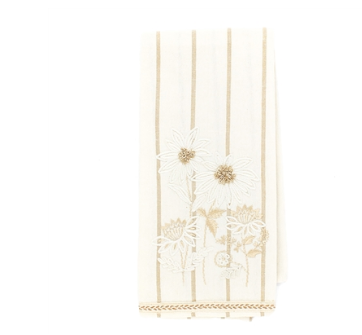 Cream Daisy Tea Towel - TS