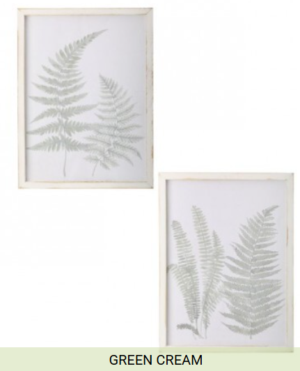 CANVAS W/FERN BOTANICAL ART