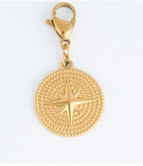 Compass Charm - gold